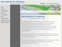 Tablet Screenshot of planungsbuero-fuer-staedtebau.de